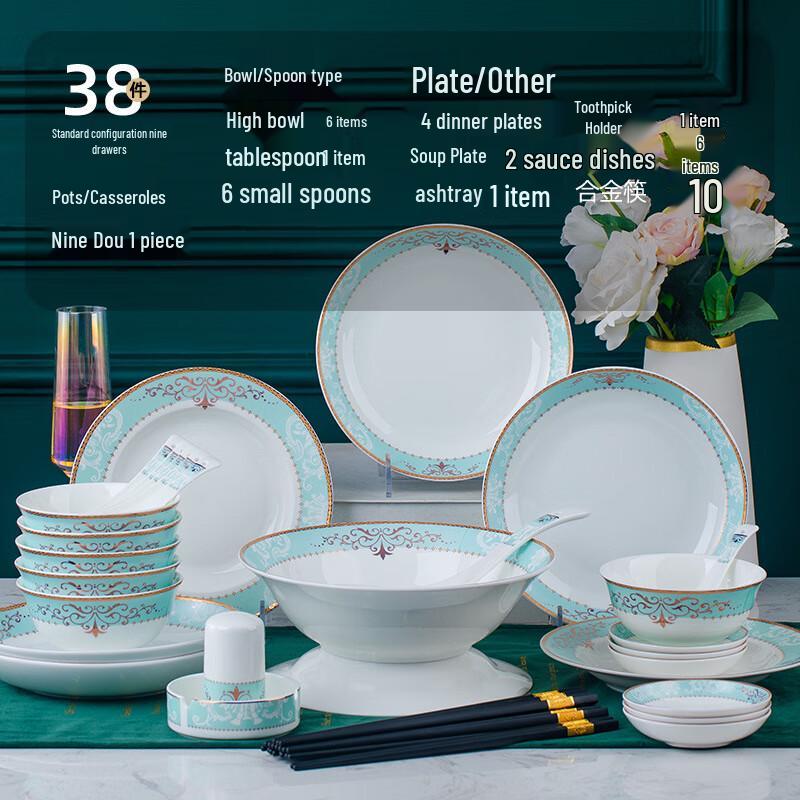 Refined Luxury Ceramic Dinnerware Set