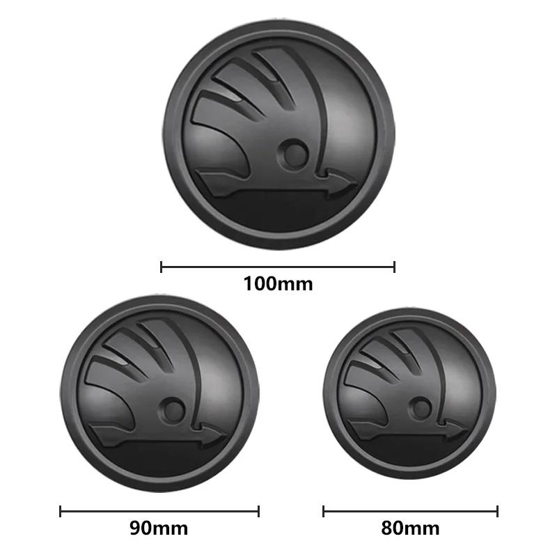 2025 Horké 8/9/10cm 3D Znak Auta Odznak Kapota Přední Zadní Kufr Logo Pro Skoda S Fabia 1 2 Octavia a7 RS Superb Rapid Yeti Karoq Vis
