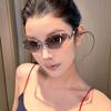 New jennieyk ladies rimless stars Internet celebrity sunglasses trimmed metal sunglasses