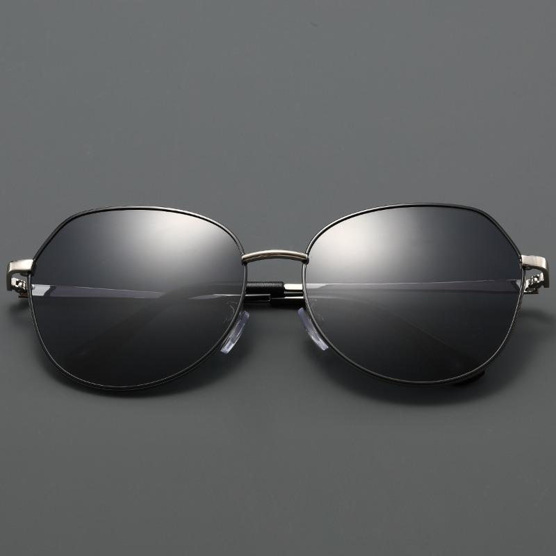 Metal Oversized Myopia Sunglasses Stylish Round-Frame High-Quality Nearsighted Glasses Men's and Women's Classic Driving Shades