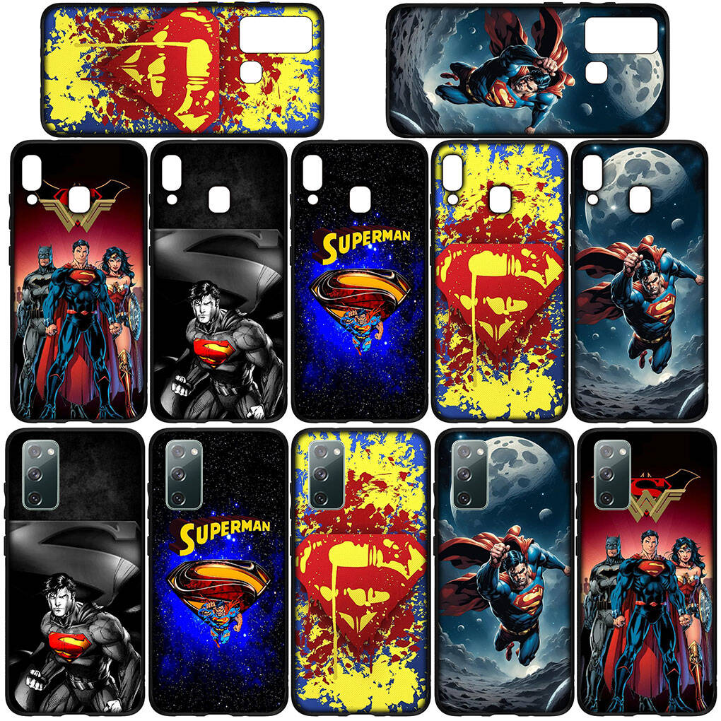 for Samsung Galaxy S25 S24 S23 S22 Ultra FE Plus A17 A37 A57 A56 A55 A06 A16 A15 A36 A26 A35 A05 A25 A54 Phone Case Comics Super Hero Supermans Man