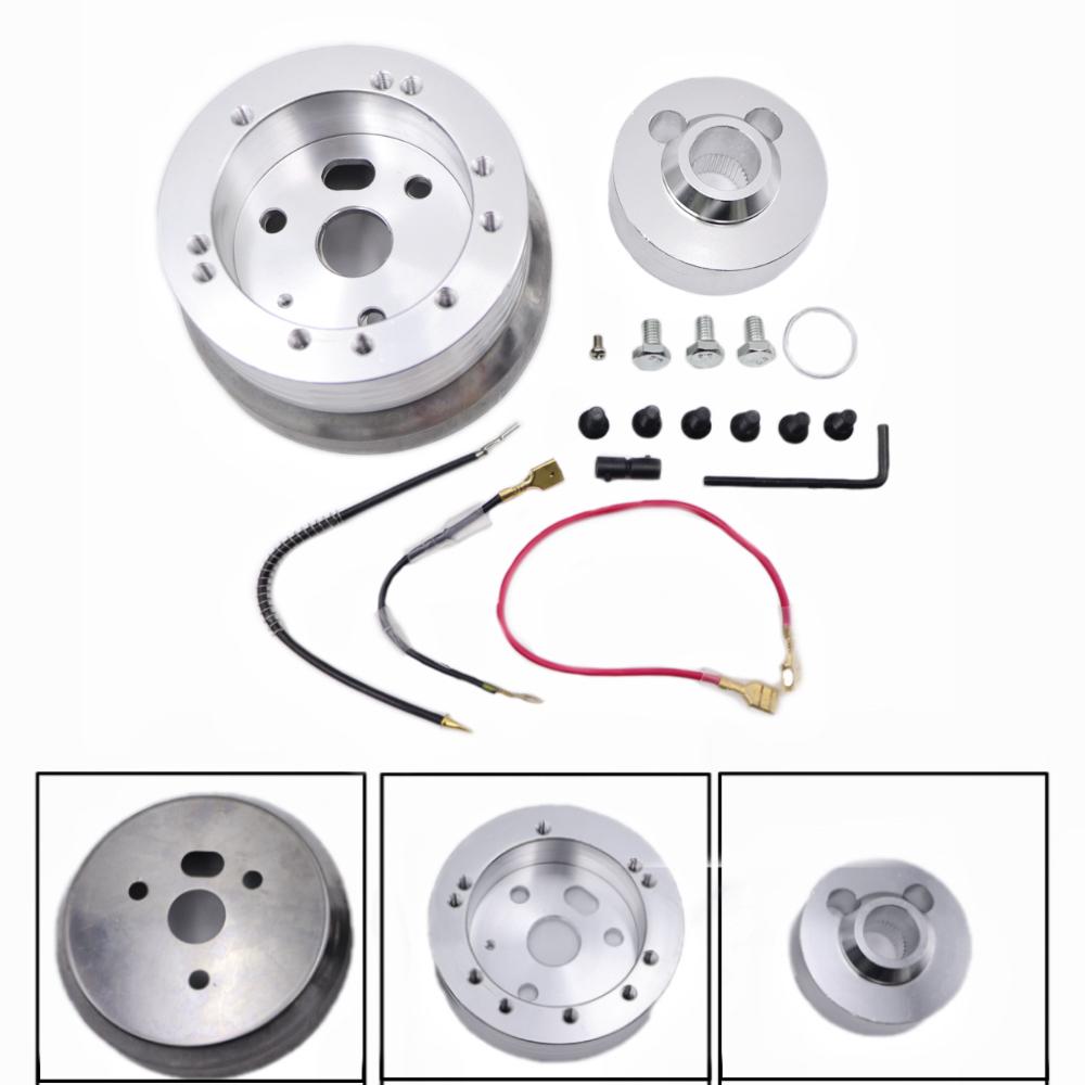 Steering Wheel Hub Adapter 5&6 Hole Compatible with 1969-1994 Chevrolet Chevy GM Flaming River Ididit Buick Jeep Pontiac