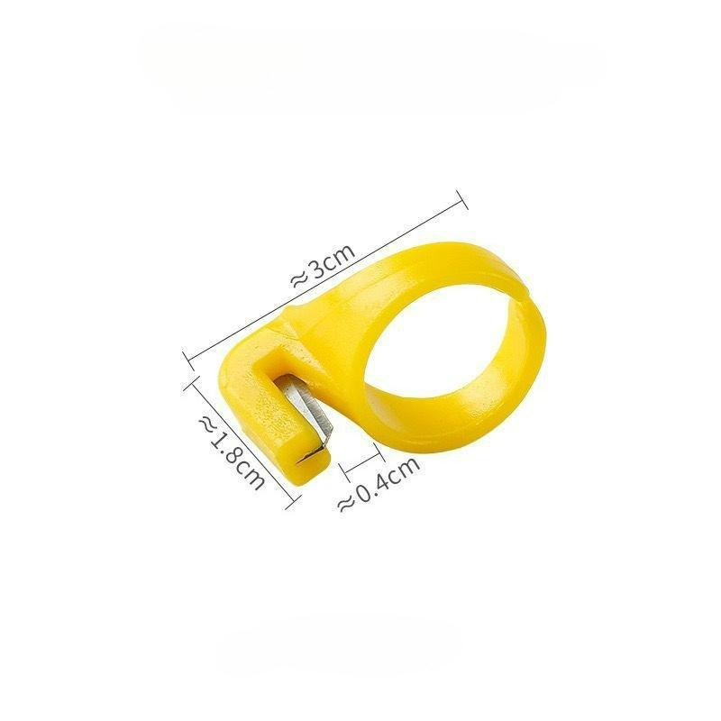 Kunststoff-Fingerhut, Nähring, Fadenschneider, Fingermesser, Nähen, Basteln, DIY-Werkzeug