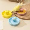 Anti-Rollover Ceramic Pet Feeding Bowl Bite Resistant Non-Slip Bird Feeding Dish Wide Mouth Fruit Shape Drinking Water Bowl