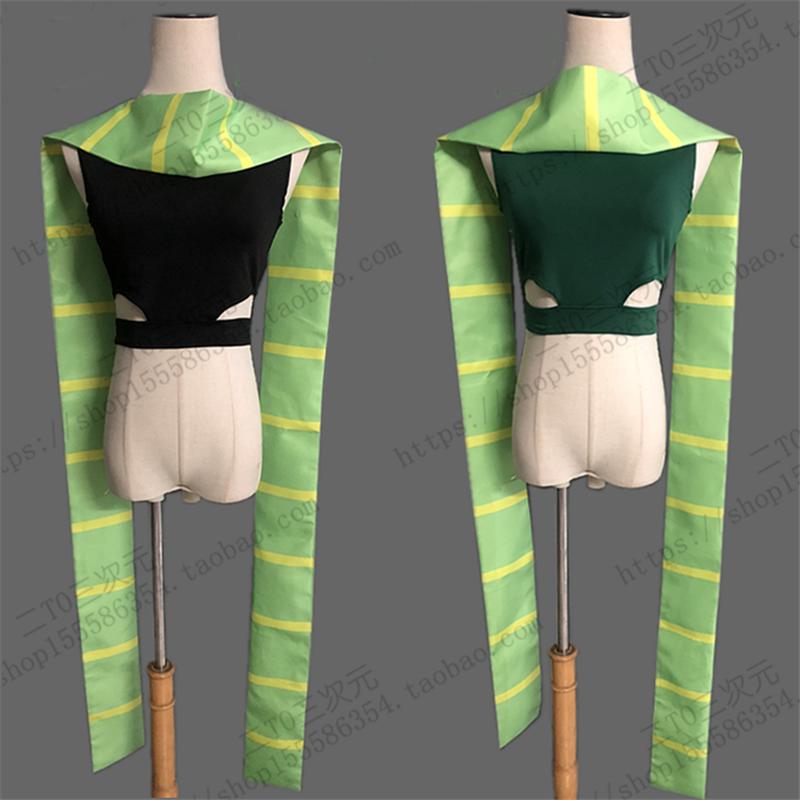 Anime JoJo's Bizarre Adventure Cosplay Joseph Joestar Costume JoJo Gloves Scarf Top Outfit Halloween Suit for Women Men