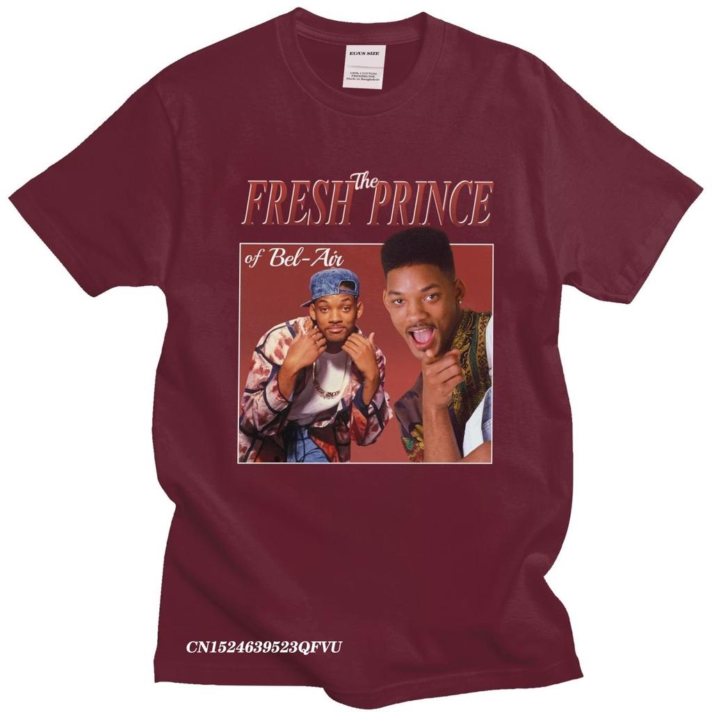 Funny The Fresh Prince Of BelAir Tshirt Men Camisas Men 90s Style Will Smith TV TShirt Carlton Banks Fan Cotton Tee