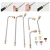 Pressure Washer Extension Wand Nozzle Set 30° 90° 120° 4000 PSI 1/4in Quick Connect Stainless Steel Power Washer Accessories