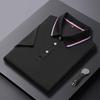 Trend Hub Solid Color Polo Shirt Men's Business Polo Collar Half Sleeved Top Casual Short Sleeved T-shirt for Men
