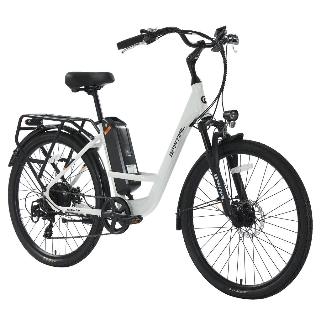 SPATIAL Elite Dames Multi-Terrain Elektrische Fiets Met Kinderzitje 250W Motor 36V13AH Batterij 26 Inch Wegbanden Elektrische Fiets Buiten Rijden E-Bike