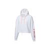 Chase Cropped Hoodie Letter Print Sports Women Hoodies White 595935-02