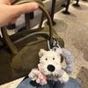 Uroczy breloczek z psem rasy West Highland, pluszowe zwierzątko, breloczek do kluczy, zawieszka do torby, ozdoba do kluczyka samochodowego dla modnych miłośników zwierząt