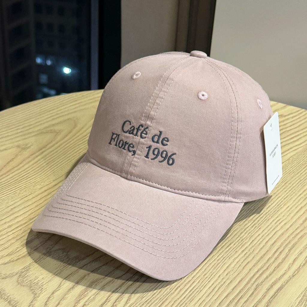 New women's versatile fashion letter soft-top baseball cap, sun-protective embroidered face-flattering duckbill cap for autumn sun protection