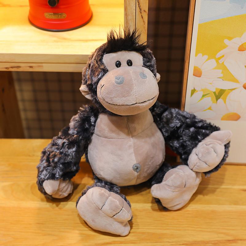 Adorable Jungle Animal Plush Toy Collection Featuring Tiger Lion Elephant Monkey And Giraffe With Soft Short Plush Design For Kids And Collectors