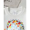 Youth Crewneck Sweatshirt Featuring a Vibrant Dinosaur And Car Design, Easy To Wash, Suitable for Spring And Fall, Ideal for Sports And Casual Outfits