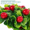Artificial Fruit Tree with Pot Realistic Faux Bonsai Decor Safe Sturdy Plastic Material Lightweight Indoor Outdoor Tabletop