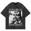 Yungblud Idols World Tour Poster Print TShirt Men Women Vintage Washed Cotton Streetwear Fashion Summer New Tees Oversized Tops