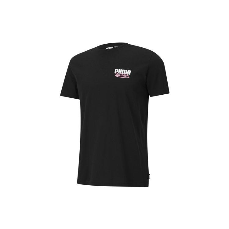 PUMA T Shirts Men's Black Crew Neck Moderate Straight Fit 598322-01