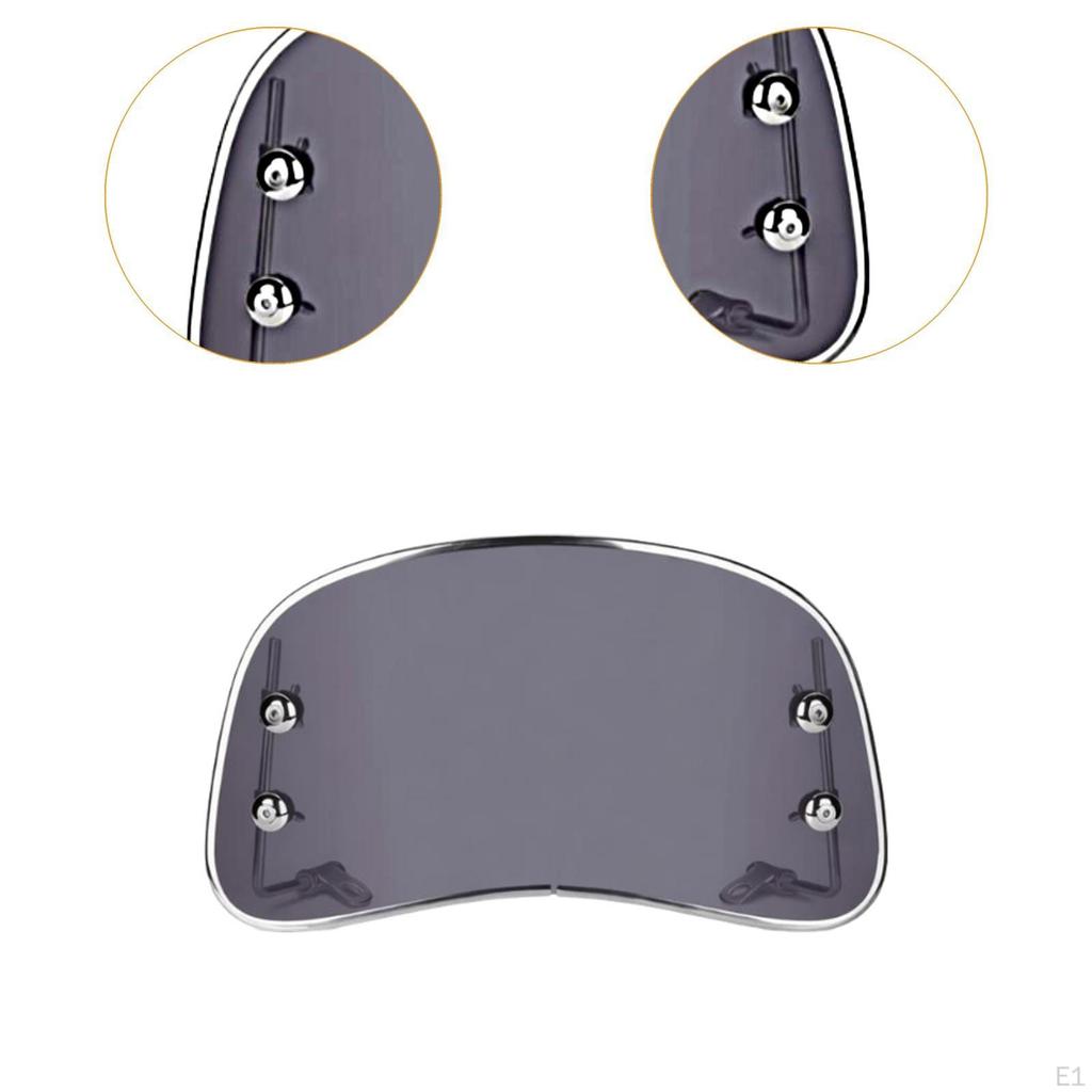 Electric Bike Wndshield Thickness Transparent Half Round Shape Replacement