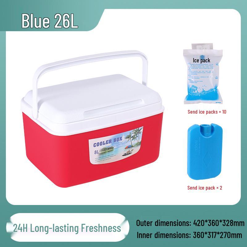 Portable Insulated Refrigerated Box for Outdoor Food Preservation and Delivery
