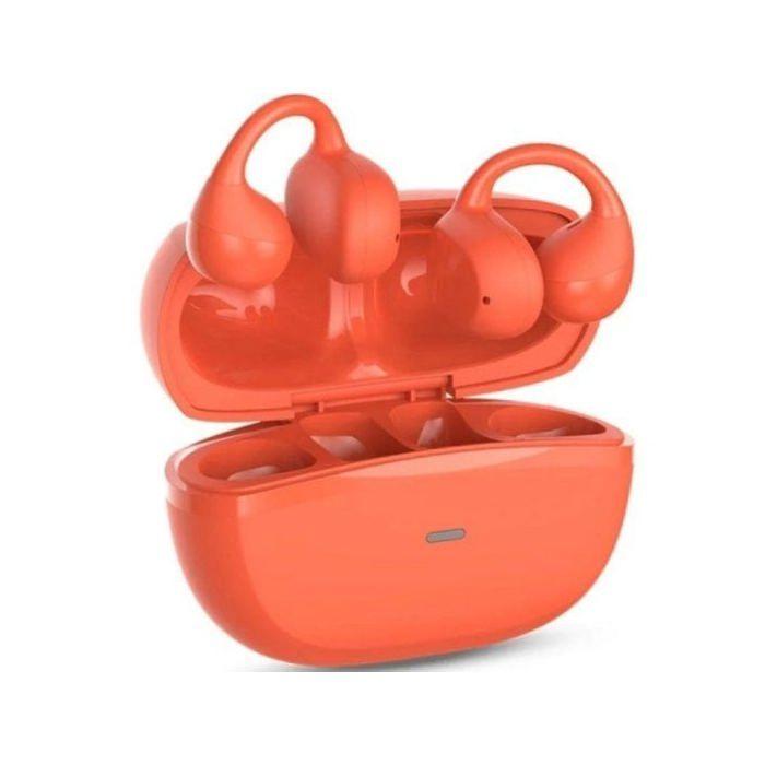 Auriculares SPC inalámbricos Bluetooth 5.4 True Wireless con micrófono y ENC open-ear rojos