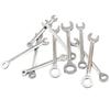 Precision Craftsmanship 10pcs Combination Spanner Set with Metric/SAE Wrenches