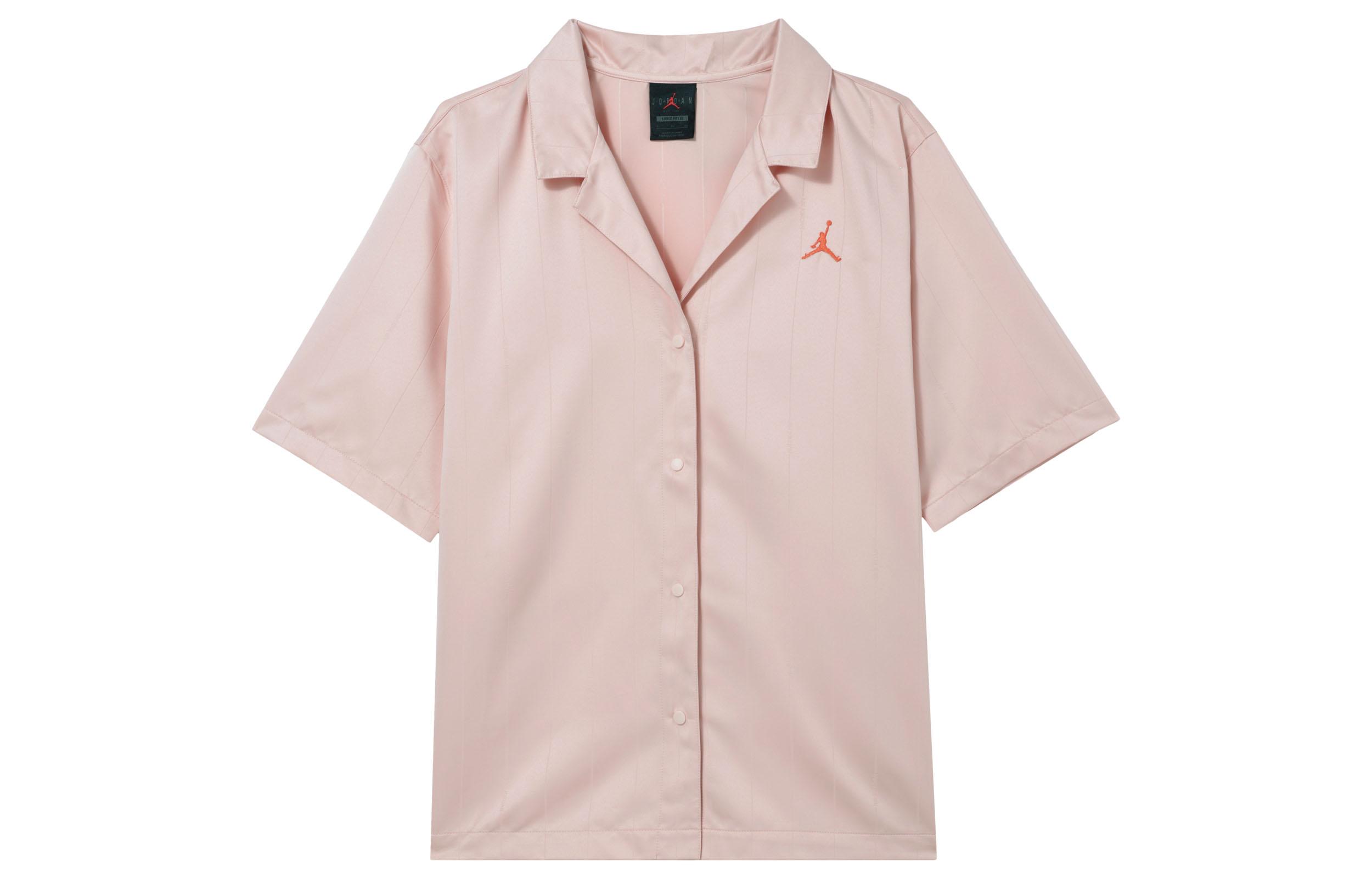 Jordan AS WJ HERITAGE TOP Shirts Women s Pink Lapel Moderate Other DM5229-800 S