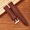Watch With Genuine Leather 6-Color Lychee Pattern High Core Soft And Wear-Resistant Cowhide Strap 20Mm 22Mm Pin Buckle