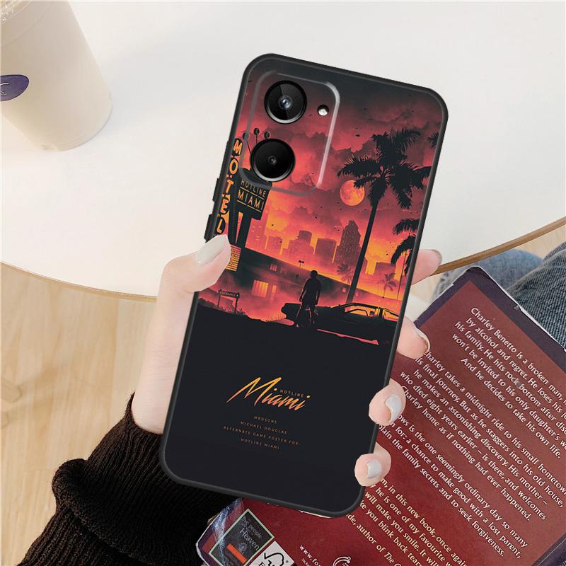 Game Hotline Miami Case For Realme 14 12 10 11 13 Pro Plus GT 6 6T 5 GT7 Pro C61 C55 C51 C21Y C25S C67 C75 C53