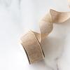 Burlap Ribbon Iron Wired Edge Gift Wrapping Ribbons Iron Wired Edge Ribbons 5 Yards Roll Imitation Linen Ribbon For Bows Event