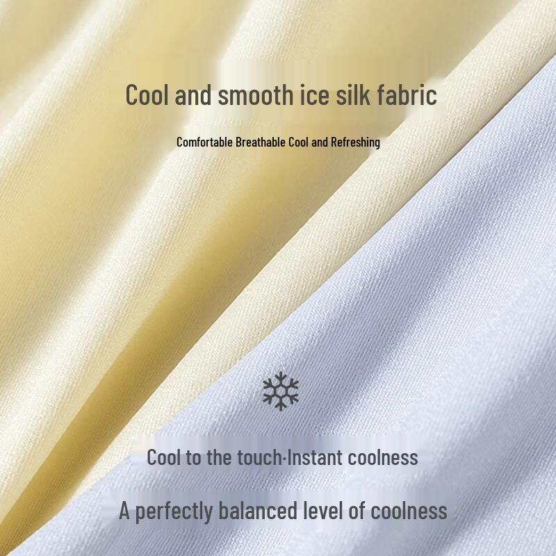 LANGSHA Women's High-Waist Seamless Ice Silk Briefs (3-Pack)