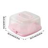 Transportador de Pasteles de Viaje Reutilizable Almacenamiento de Alimentos con Tapa y Asa Contenedor de Transporte de Pasteles de 10 Pulgadas para Tarta Cupcake Postre Muffin Bollo