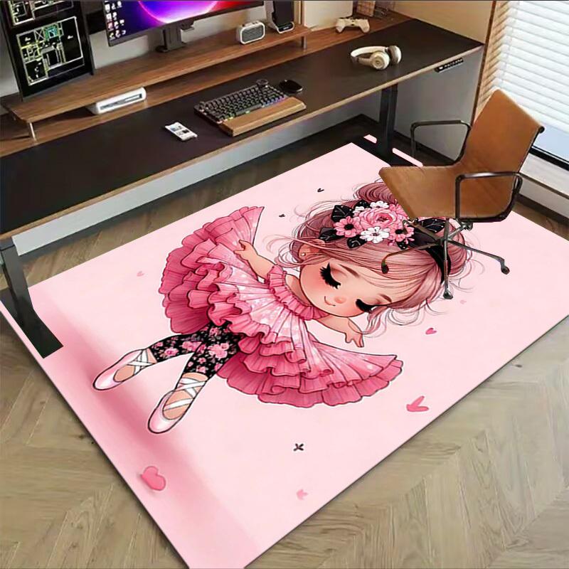1PC Floral Leggings Ballet Shoes Anti-slip carpet, suitable for Office, bedroomand playrooms. It can also be used as a sofa footrest cover-W111