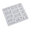 4Pcs Geometry Resin Earring Jewelry Casting Mold Silicone Pendant Mold Diy Crafts Mold Jewelry Crafts Supplies for Women