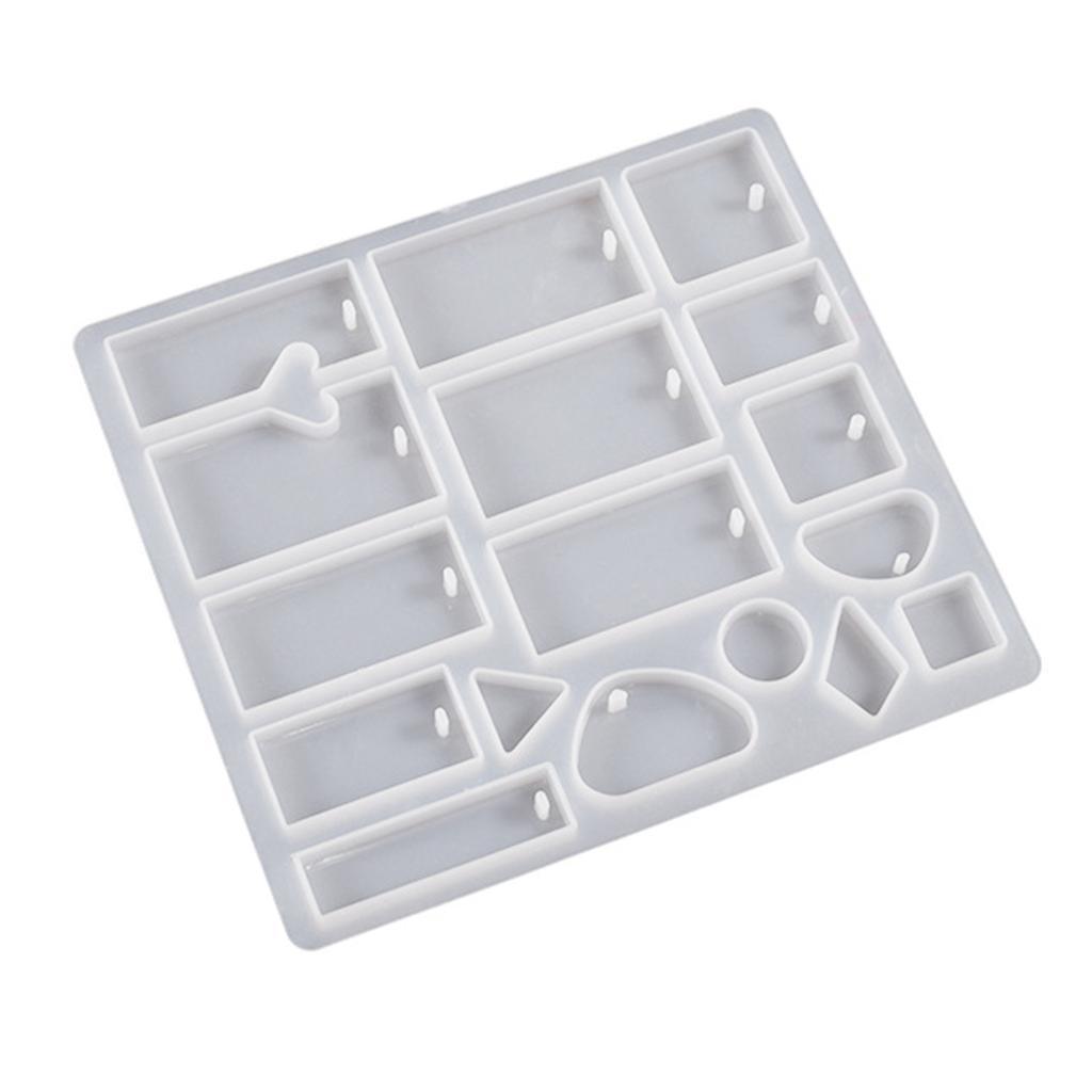 4Pcs Geometry Resin Earring Jewelry Casting Mold Silicone Pendant Mold Diy Crafts Mold Jewelry Crafts Supplies for Women