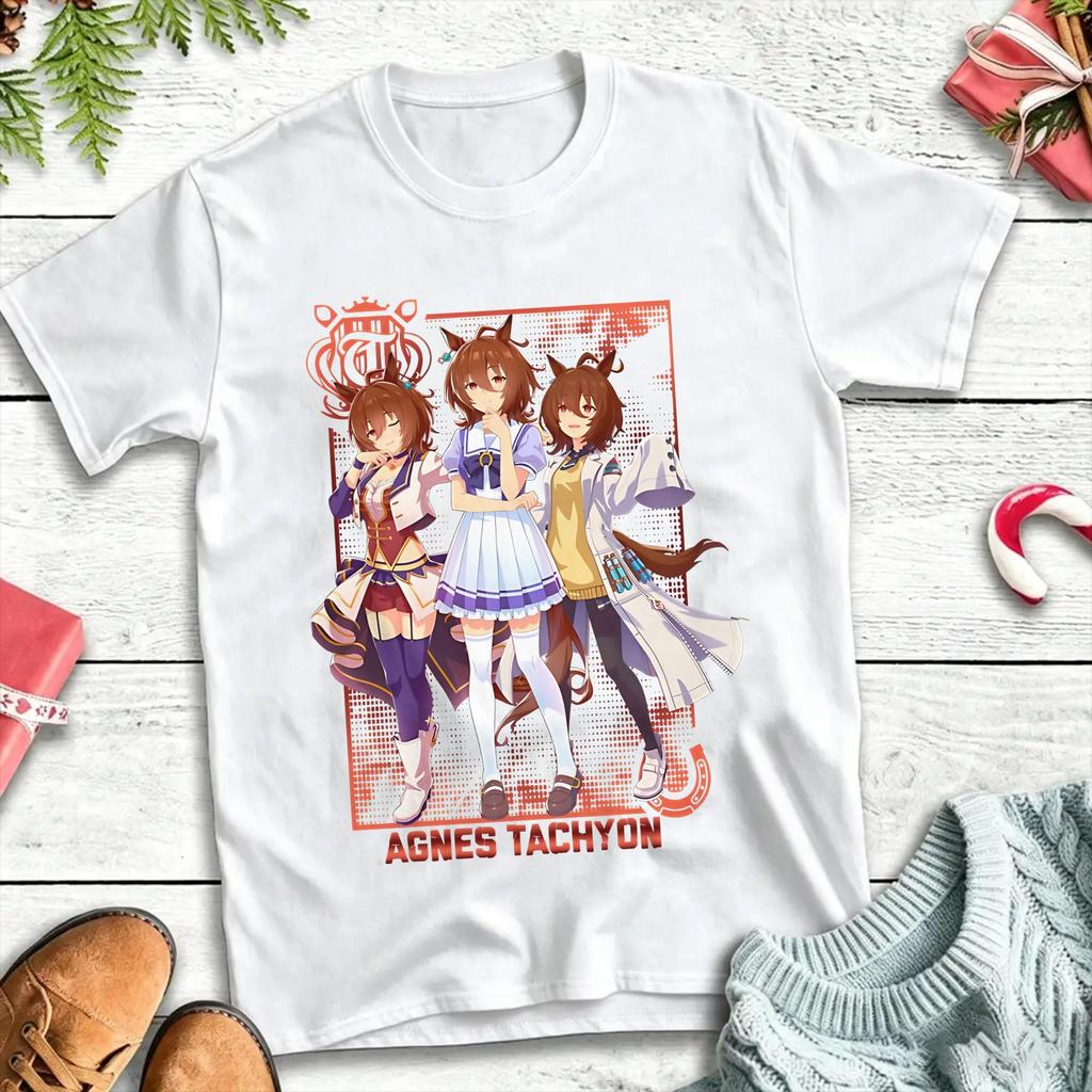Unisex Unisex Agnes Tachyon Uma Musume T Shirt Cotton Clothes Funny Short Sleeve Round Neck Tee Shirt Gift Idea TShirt