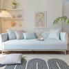 Summer New Ice Silk Cold Bean Sofa Cushion Cool Feeling Simple Polka Dot Solid Color Non-Slip Sofa Cushion Towel