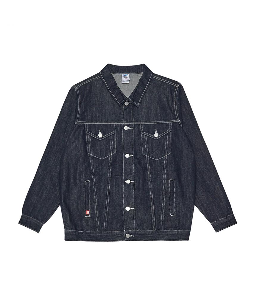 Double Jd Stitch Denim Jacket (Blue)