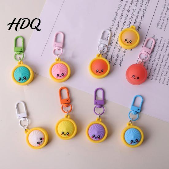 Dumpling Keychain Mini Pendant 6/8/10Pcs Soft Cartoon Snack Lightweight Accessories for Backpacks Keys Bags