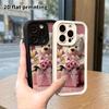 Phone Case: 2D Flat Design Suitable for iPhone 18 17 16 15 14 13 Pro Tiered Protective Case, Flower Gift Box, Christmas and Halloween Gift