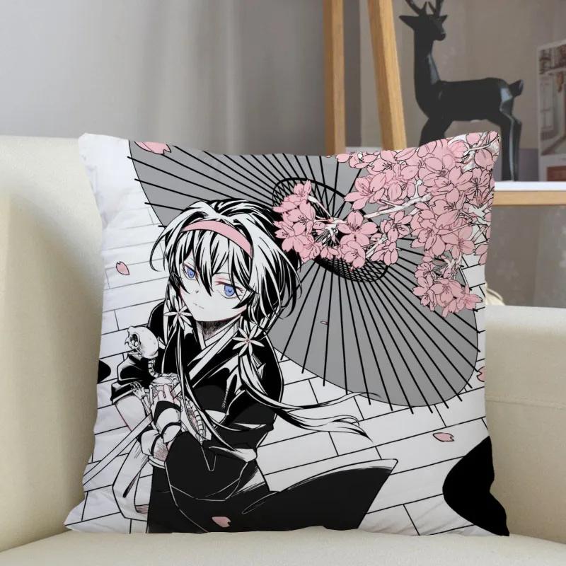 Musife Custom Bungo Stray Dogs Pillowcase Home Decoration 45X45Cm Zipper Square Pillowcase Throw Pillow Cover Drop Shipping 1215
