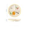 Three-Grid Split-Meal Disc Fat-Reducing Plate One-Person Food Home Breakfast Tableware Children'S Ceramic Nordic Plate
