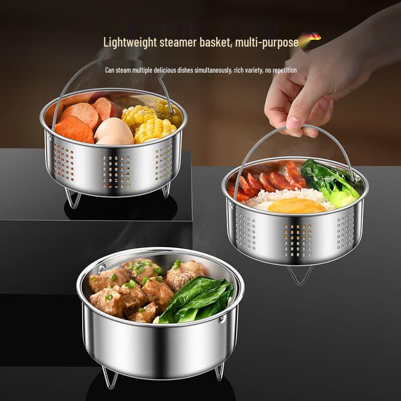 304 Stainless Steel Steamer Bowl with Stand