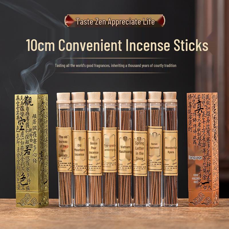 10cm Sandalwood Incense Sticks: Long-lasting, Deodorizing, Convenient 5g Packs for Indoor Use