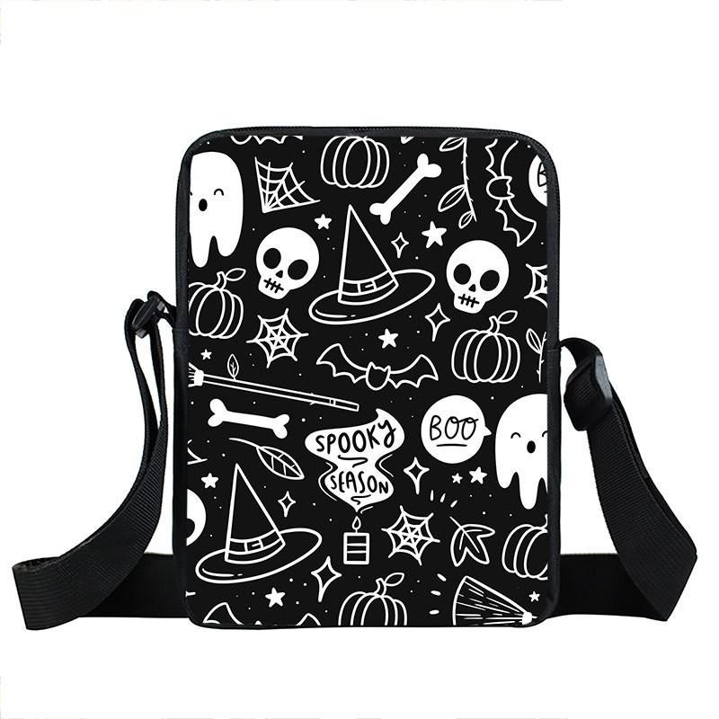 Ghost Satchel Vampire Tutoring Bag Cartoon Game Primary School Preschool Boys And Girls Single Shoulder Crossbody Bag