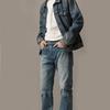 Levis Distressed Denim Jacket Men Outerwear Denim-Blue 67485-0012