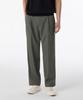 Crinkle Loose Tapered Elastic Waist Pants [Khaki Gray]
