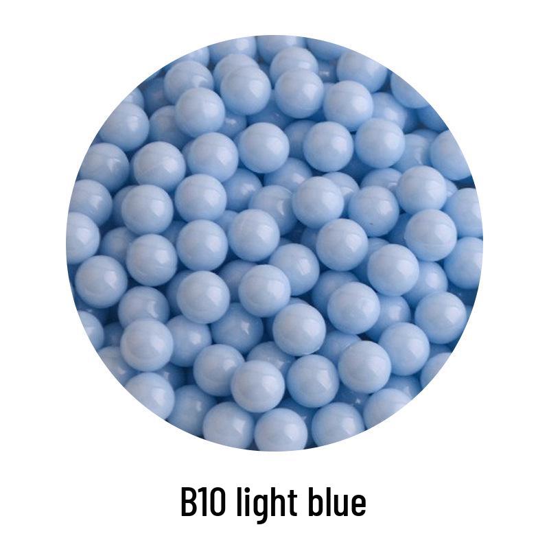 Şeker Rengi Plastik Boncuklar: Çocuk DIY Takıları, El Sanatları ve Oyuncak Tabanca Mermileri İçin Deliksiz Yuvarlak Zıplayan Toplar.