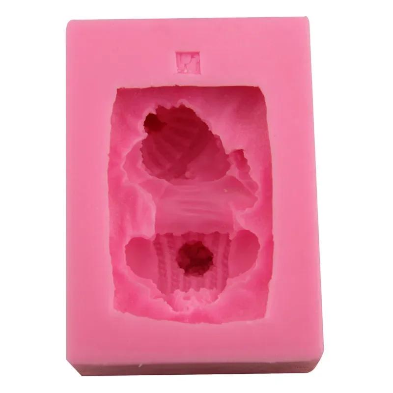 3D Silikonová Dětská dortová Ručně vyráběná Forma Mýdlo Spící Děti Dekorace Dortu Nádobí Jídelní Bar Nepřilnavé Vánoční Kuchyňské Nástroje