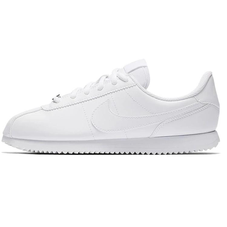 (GS) Nike Cortez Basic SL Triple White Kids 904764-100 EU 36.5