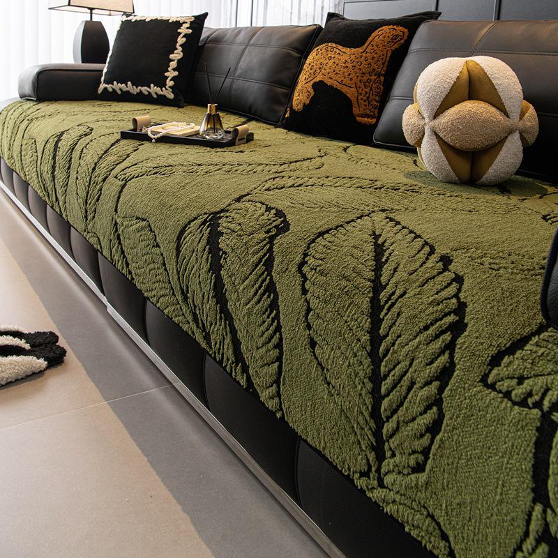 2026 New Winter-Style Thickened Non-Slip Wind Plush Sofa Cushion Cover